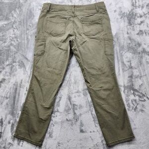 Olive Green Casual Pants